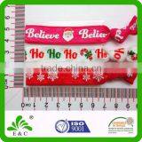 Oeko-tex100 Hand Knotted Custom Print Elastic Ponytail Holder thumbnail-1