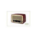 Alarm Clock Wooden Retro Radio USB / SD / MMC Socket MP3 thumbnail-1
