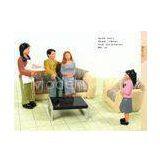 FP25-4 Indoor 1:25 Architectural Scale Model People Painted Figures 7cm thumbnail-1