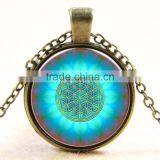 XP-TGN-LT-130 Lady Vintage Meaningful Antique Life Tree Pendant Glass Diy Image Dome Cabochon Necklace For Gift Women Men Child