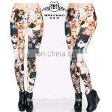 2016 Baiyimo women 3D cats printed fitness leggings wholesale