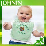 Wholesale Soft Cotton Custom Logo Waterproof Large Baby Bibs With One Snap