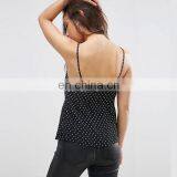 2016 Custom Pretty Cami Top in Spot Print Fashion Blouse for Women thumbnail-3
