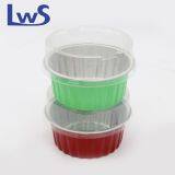 Wholesale Food Grade Aluminum Foil Cake Cups With Plastic Lids thumbnail-4