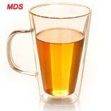 Glassware Insulated Tea Cup Double Wall Layer Glass Milk Cup for Coffee