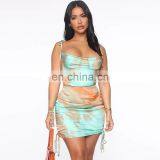 Hot Sales Best Sellers Women Fashion Tie Dyed Casual Dresses Ladies Sexy Backless Bodycon Mini Dresses Women Summer Dress thumbnail-4