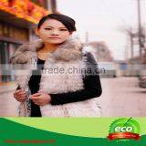 Winter Warm White Female Raccoon Skin Coat