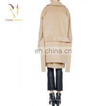 Woven Warmest Winter Women Wool Cashmere Coat thumbnail-4