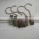 MH-02 Round Metal Hooks Square Cross Bar With Clips Hanger thumbnail-1