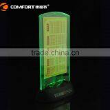 Factory Direct Transparent Illuminated Led Table Tent thumbnail-1