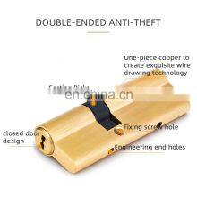 China Supplier High Quality Home Security Cylinder Door Lock Core With 2 Piece Key thumbnail-4