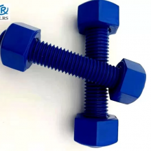 A193B7/A1942H Teflon Coating Stud Bolts With Nuts / ASME B18.31.2 Ptfe Surface Metric Double Ended Studs thumbnail-2