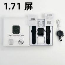 T55PRO MAX Smart Watch 1.71 Large Screen Health Monitoring Bluetooth Call Bluetooth Headset Two-in-one Bracelet thumbnail-4