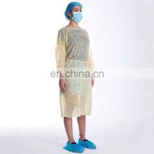 Wholesale Factory Supply Waterproof Isolation Gown Elastic Long Sleeve Medical Non Woven Gowns thumbnail-1