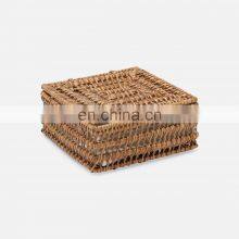 Hot Sale Natural Rattan Luncheon Napkin Holder Cheap Wholesale Tableware Wicker Napkin Basket Wovenmade in Vietnam thumbnail-4