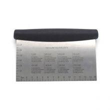 Dough Bench Scraper With Ruler Kitchen Baking Pastry Cutter Grip Handle Pastry Cutter thumbnail-2