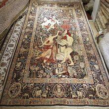 5x8ft the Story of Eden Handmade Silk Rug for Home Decoration