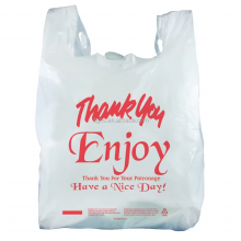 China Factory Direct Custom Logo Eco Friendly Reusable Die Cut Grocery Shopping T-shirt Bag thumbnail-3