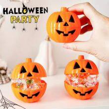 Pumpkin Skull Candy Buckets - Halloween Spooky Design for Trick or Treat thumbnail-4