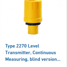Ultrasonic Level Transmitter Type 2270 Blind 4-20mA HART for Water Treatment Tank thumbnail-2