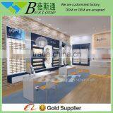 Fashionable Wooden Wall Mounted Sunglass Display Rack for Optical Shop
