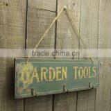 Vintage Handmade Customized Wooden Wall Pallet Sign With Hooks thumbnail-3