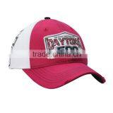 Wholesale 100% Cotton Pink Hat 6 Panel Curved Bill Stone Washed Trucker Cap thumbnail-2