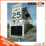 Speed Radar Digital Dictator Signage With Solar Panel Quality Choice