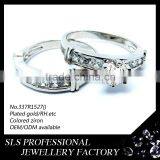 925 Silver Couple Ring for People Wedding Ring Set Wholesale Zircon Stone Fashion Ring thumbnail-6