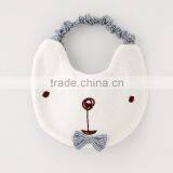 Japanese wholesale high quality new infant products cute animal face solid baby bibs kids wear children clothes toddler clothing