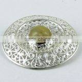 Beautiful Golden Rutile Pendant, Indian Jewelry Manufacturer, Silver Jewelry Exporter thumbnail-2