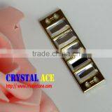 2015 Fashion Belt Buckle Manufacturers, Crystal Rhinestone Ribbon Buckle for Bikini Decoration thumbnail-4