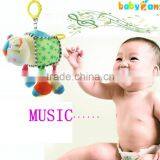 High Quality Baby Toys Stuff Shape Plush Baby Musical Hanging Toys Infant Doll thumbnail-2