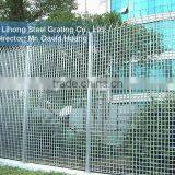 Hot Dip Galvanized Grating Fence. Galvanized Flat Bar Grating Fence thumbnail-1