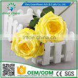 2016 Wholesale Multicolor Latex PU Artificial Flowers Diamond Rose Real Touch Bouquet Wedding Bridal Decor Display Flower thumbnail-2