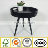 HOT SALE! wooden round coffee table with stools underneath