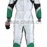 Professional The Prominent White Go Kart Customized Karting Wear Racing Suit