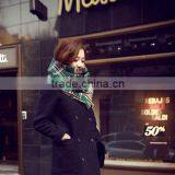 England Oversized Scarf Color Double-sided Plaid Scarf Tippet thumbnail-1