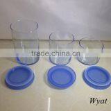 Cheap 1000ml 650ml 500ml Glass Candle Jars With Lids thumbnail-4