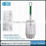 Hot Sale Wire Basket Fryer With Vinyl Handle, Commercial Kitchen Accessories thumbnail-1