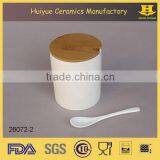 Ceramic Condiment Set, Spice Jar With Spoon thumbnail-1