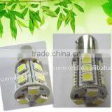 BA15S 13 SMD 18 SMD 5050 White Automobile Bulbs Auto Lighting System LED Light LED Lamp