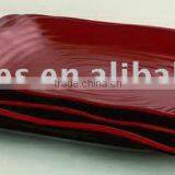 Functional Dark Red Restaurant Melamine 10 Inch Square Plate Dinnerware Sets