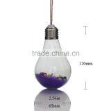 Clear Bulb Shape Hanging Wishing Glass Bottles,Glass Drift Jars With Message thumbnail-6