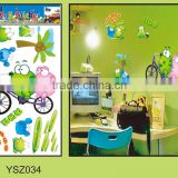 Factory custom cartoon vinyl wall decal sticker for kids DIY product