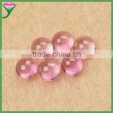 wholesale 1.25# pink synthetic flat polished cabochon corundum ruby stone