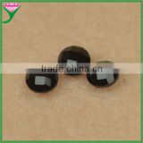 round shape double turtles face real natural black spinel stones