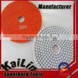 Resin Velcro Backing Wet Flexible Diamond Polishing Pad