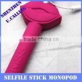 New Arrical Flexible Extendable Selfie Stick Kiss Style Monopod With Cable No Need Bluetooth thumbnail-5