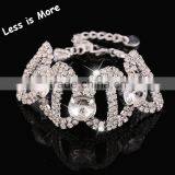 Silver & Gold Daily Fashion Alloy Crystal Bracelets Jewelry thumbnail-4